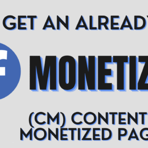 Buy a Monetized CM Page