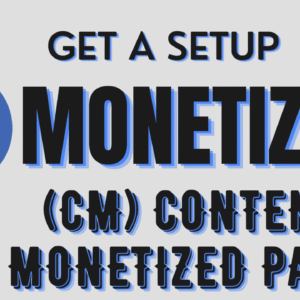 Buy a Monetized CM Setup Page
